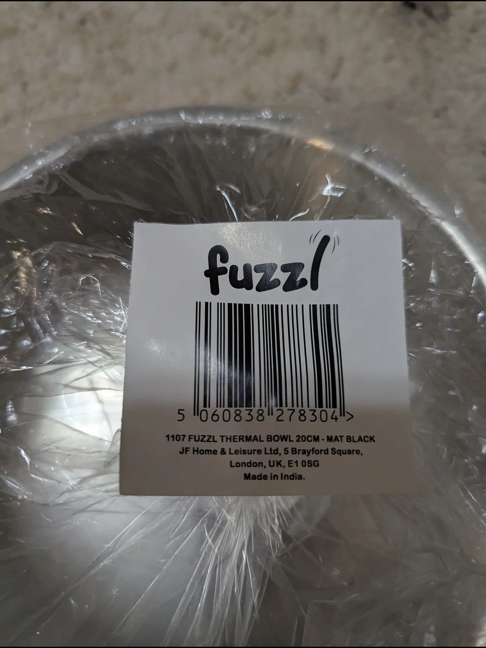 Fuzzl Thermal Bowl - Matte Black